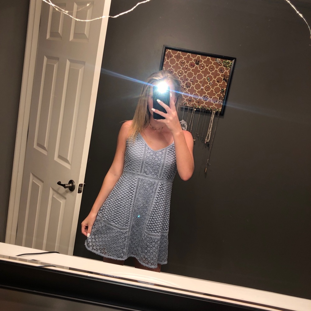 blue abercrombie and fitch dress